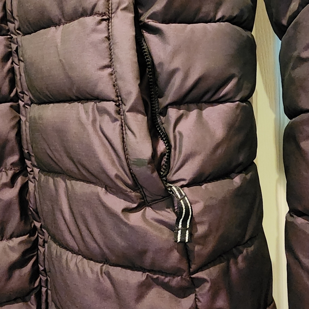 All In Motion Girls Hooded Purple Puffer Jacket Size XL 14/16 - Picture 4 of 16